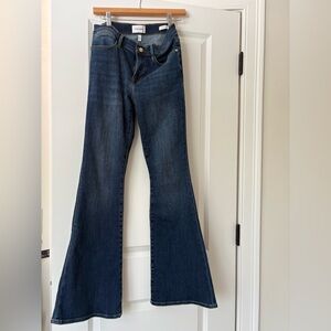 Frame Dark Blue Flared Jeans